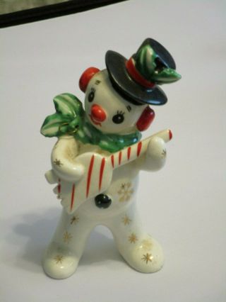 Vintage Lipper & Mann L&m Snowman Figurine From Early Japan
