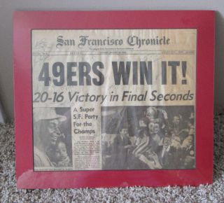 Bowl Xxiii Newspaper Signed By The San Francisco 49ers Jerry Rice,  15 Wow