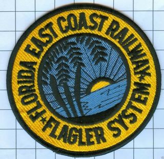 Railroad Patch - Flagler System Florida East Coast Railway 3 3/4 "
