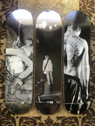 Nos Charles Peterson Skateboard Series Nirvana Rollins Cobain Black Flag Rare