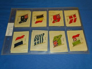 1913 Bdv Phillip Cigarettes Flags Of The World Silks Set (23)