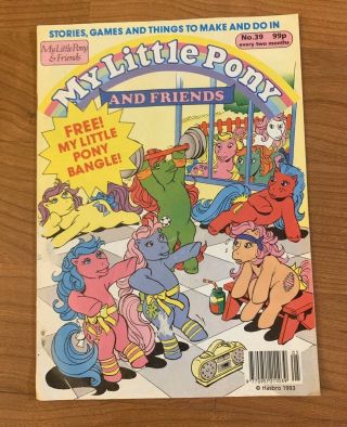 Vintage My Little Pony And Friends G1 Uk Comic Book 1993 Seven Tales No.  39