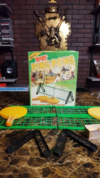 Vintage Parker Brothers Nerf Ping Pong Game Complete 1982