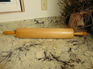 Vintage Thorpe Rock Maple Wood Rolling Pin Extra Large Heavy Industrial Size 28 "