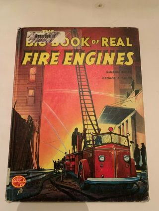 1975 The Big Book Of Real Fire Engines By Elizabeth Cameron Grosset & Dunlap