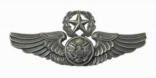 Vintage Us Army Air Force Ns Meyer Command Pilot Wings Badge Full Size 3 Inch