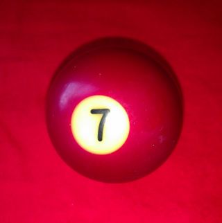Vintage Replacement Single Billiard Pool Ball Standard 2.  25 " 2 ¼” Ball 7