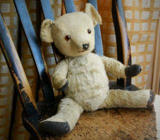 CHILTERN VINTAGE 1940s GOLDEN PLUSH MOHAIR JOINTED 16 