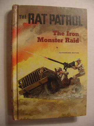 The Rat Patrol - The Iron Monster Raid Hardcover Book 1968 Whitman -