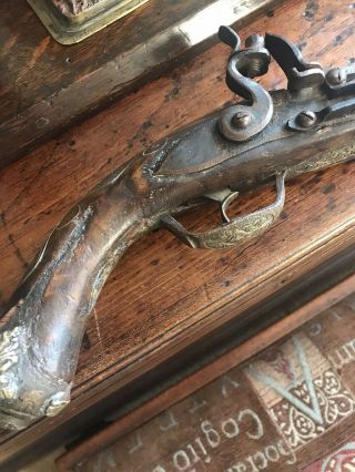 Antique Arabic Islam / Ottoman Flintlock Pistol,  Non Firing - Collectible For D