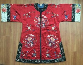 Antique Chinese Embroidered Robe