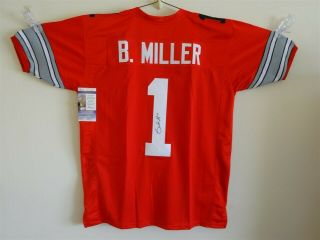 Braxton Miller Signed Auto Ohio State Buckeyes Red Jersey Osu Jsa Autographed