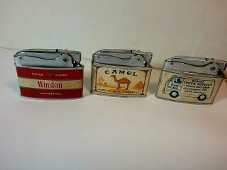Vintage Cigarette Lighters Zenith And Hadson 3 Total (japan)