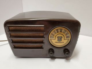 Crosley 9 - 119 Antique Bakelite Tube Radio And Restored