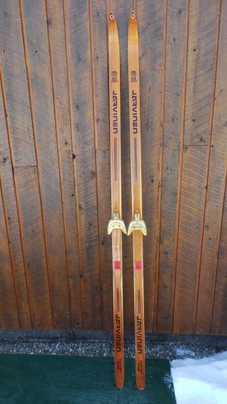Vintage 82 " Long Wooden Skis With Finish