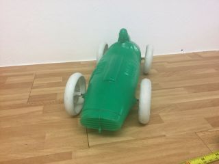LARGE 38cm VINTAGE 1930 ' s GRAND PRIX RACING CAR PLASTIC TOY NOT SURE OF AGE 2