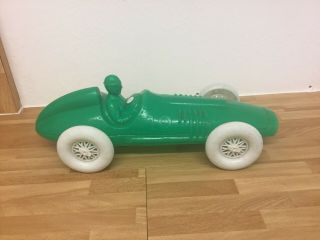 LARGE 38cm VINTAGE 1930 ' s GRAND PRIX RACING CAR PLASTIC TOY NOT SURE OF AGE 3