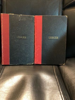 Vintage Ledger Account Entry Book Sherman Hotel Gideon Missouri
