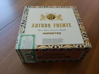 Arturo Fuente “curly Head” Empty Wood Cigar Box – 40 Count Cigars