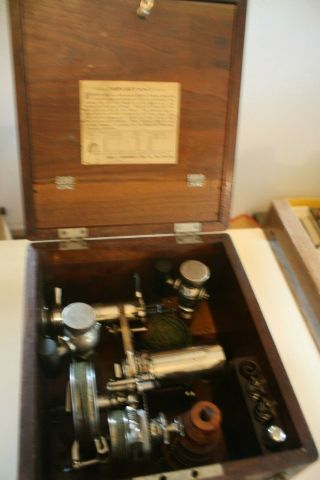 Antique 1899 Robertson - Thompson Industrial Steam Engine Tester Gauge/gage & Case