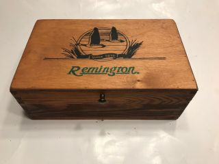 Remington Vintage Editions Wood Gun Display Ammo Box