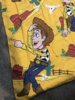 Vintage 90 ' s Disney Toy Story Woody Twin Comforter Blanket (60x82) 3