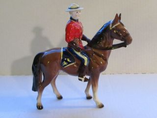 Vintage Lefton Esd 8080 Canadian Mounty On Horse
