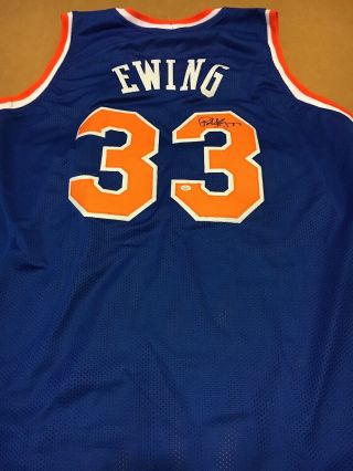 Patrick Ewing York Knicks Signed Jersey