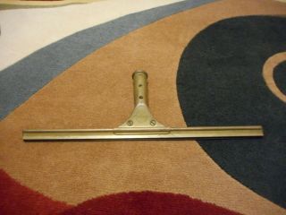 Vintage Squeegee Steccone Products Master Brass 15 - 1/2 " Ettore Blade Made In Usa