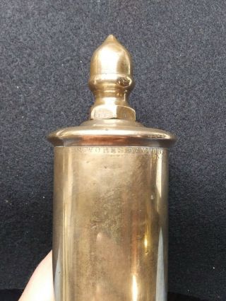 Large Antique Brass Steam Engine Whistle ship boat naval loud 3