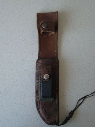 Vintage Hand Made Brown Leather Sheath Scabbard