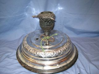 Antique German Rotating Musical Christmas Tree Stand With Music Box - Silent Nigh