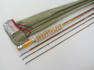 South Bend 9 ' 3 pc.  2 Tip Bamboo Fly Rod Model 59 with Aggie Stripper Guide 2
