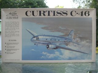 Vintage Williams Bros.  1/72 Curtiss C - 46 Commando Usaaf,  China,  Flying Tiger Line