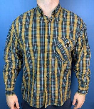 Vintage Checked Wolverhampton Wanderers Wolves Supporters Shirt Magalia Large