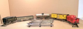 Vintage Marx Mar Lines Tin Plate Litho Toy Railroad Cars O Gauge