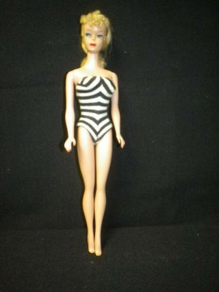 1960 4 Blonde Ponytail Barbie Suit