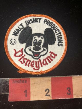 Vtg Mickey Mouse Walt Disney Prod.  Disneyland Theme Park California Patch 99j3