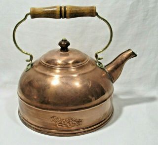 Vintage Paul Revere Ware Copper Tea Kettle Teapot Rome Usa