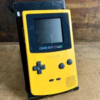 Vintage Nintendo Game Boy Color Cgb - 001 W/ Pokémon Tcg Donkey Kong Country