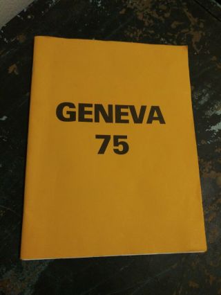Geneva 75 Method For Horse Racing Handicapping Betting Wagering