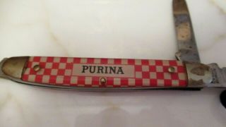 Vintage Purina Kutmaster Pocket Knife 3 1/2 