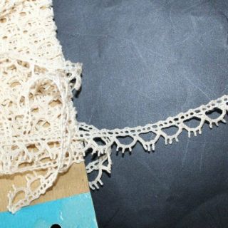 Vintage Package Of Off - White Cotton French Lace