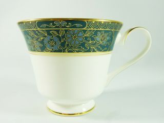 Vintage Royal Doulton Carlyle Teacup Tea Cup Green Blue Teal Gold H5018 Spare