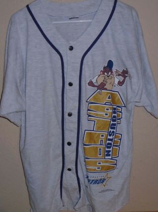 Vintage 1995 Houston Astros Looney Tunes Baseball Jersey Large Xl