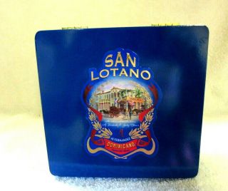 Palma San Lotano Robusto Blue Wood Cigar Box -