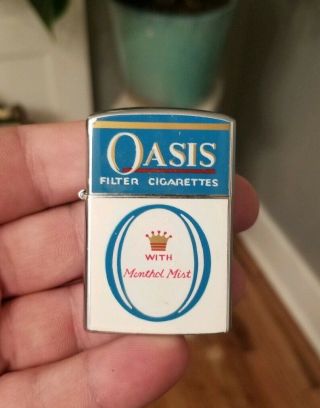 Vintage Continental Advertising Lighter Oasis Filter Cigarette