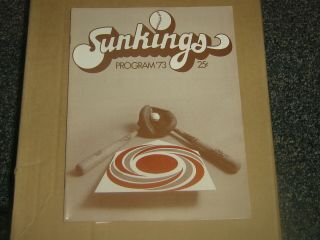 El Paso Sun Kings 1973 Program - Texas League - California Angels