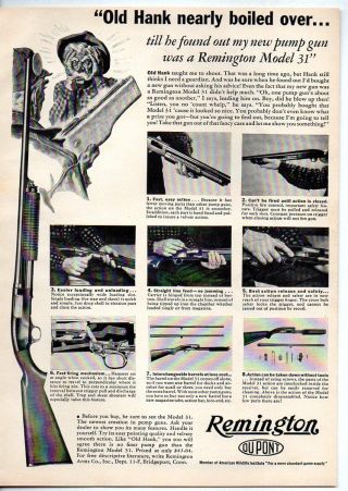 1940 Vintage Ad Remington Model 31 Pump Shotguns Bridgeport,  Ct