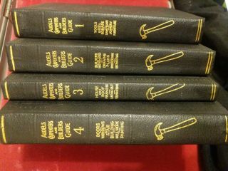 Antique Audels Carpenters And Builders Guides 1,  2,  3&4 1923 1st Edition